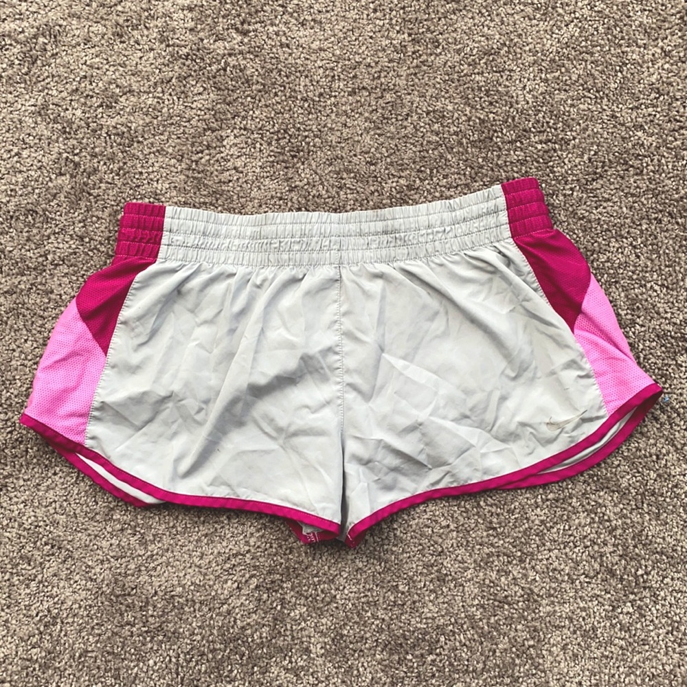 Grey Nike dri-fit short size large